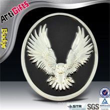 Wholesale brass eagle enamel sign car emblem